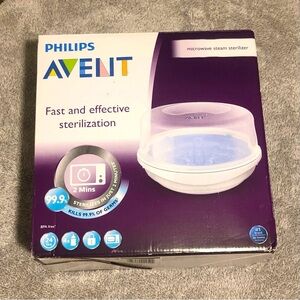 Philips Avent Steam Sterilizer for Bottles. Sterilizes in 2 minutes. BAP free.